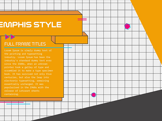 AE模板 | 孟菲斯风格鲜艳色彩标题包展示将发布视频