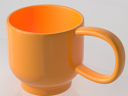 塑料杯子C4D建模渲染