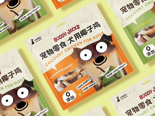 山鲤×BUDDY JACKS｜宠物食品｜宠物零食包装设计