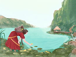 每日一练；细节多所以用了几天，诗经-关雎