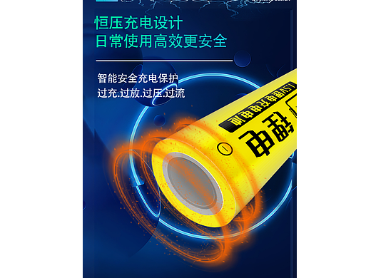 锂电池充电器电商详情建模主图设计