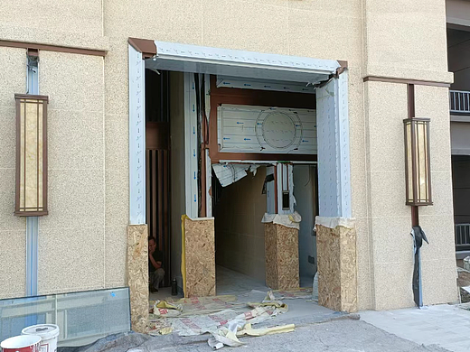 沧州佰盛.天誉 单元门楼门套包板金属仿铜装饰