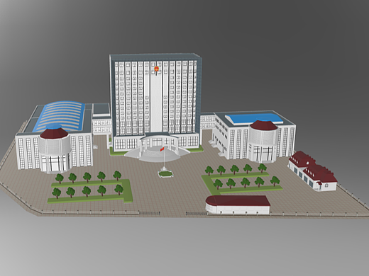 天津津南区某大楼Web交互三维模型