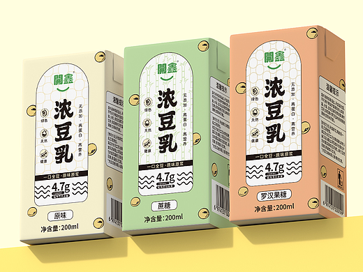 開鑫浓豆乳包装设计
