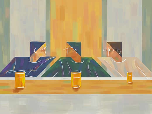 ‖Comic画画笔记‖几何抽象 一次美好的聚会