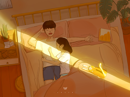 插画:午后