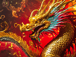 中国传统纹样-生肖-龙-AIGC