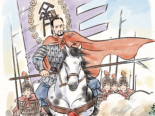 水墨三十六计之围魏救赵（个人主页-ZNjgzMjg2ODg=） - 儿童插画 - 站酷设计师插画师左森原创素材 - 站酷ZCOOL