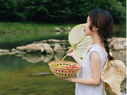 專屬于夏天的綠色//小溪稻田