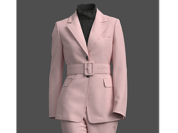 粉色女西服套裝---2022.06.16