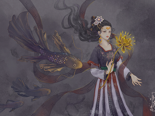 敦煌游夢#創(chuàng)作加油站#（個人主頁-ZNjE0NDQxOTY=） - 創(chuàng)作習(xí)作 - 站酷設(shè)計師Sally小薩原創(chuàng)素材 - 站酷ZCOOL