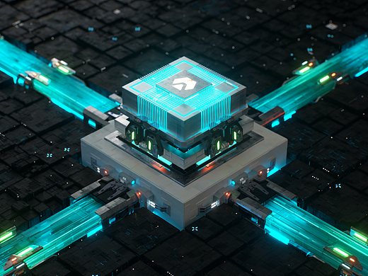 奥诺算力 - 科技芯片3D概念动画设计