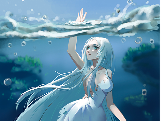 湖底女神（个人主页-ZNTk1ODQ5NTY=） - 创作习作 - 站酷设计师Zxues原创素材 - 站酷ZCOOL