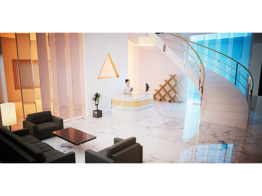 C4D+RedSHIFT----室内展陈设计