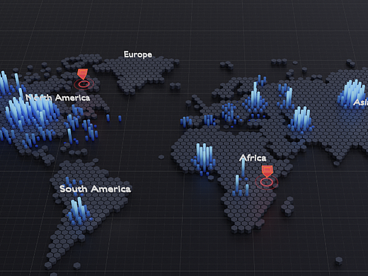 Blender可视化探索-六边形点阵地图