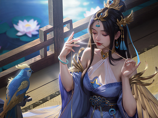 三国杀【一将成名-国潮典韵】薛灵芸-鸾鸟暗织