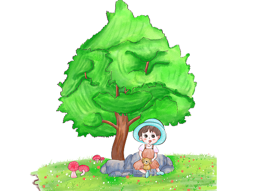 六月的水彩画