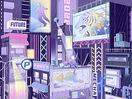 插畫(huà)丨賽博朋克風(fēng)格