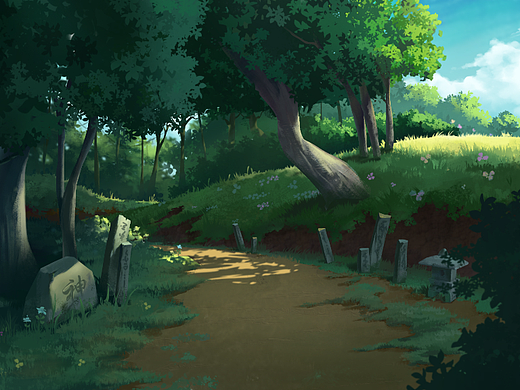 森林小路（个人主页-ZNjA0MDEzMDQ=） - 创作习作 - 站酷设计师菠萝上的脆皮原创素材 - 站酷ZCOOL