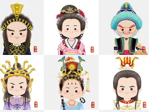 西游记插画小头像