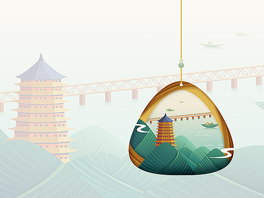 【一卷粽叶｜一份浓情】端午插画