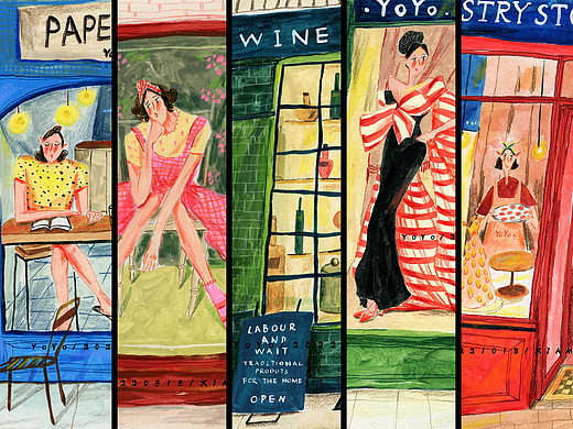 系列原创插画——橱窗故事