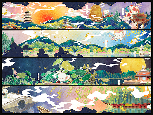 一些长卷 —— 西湖十景