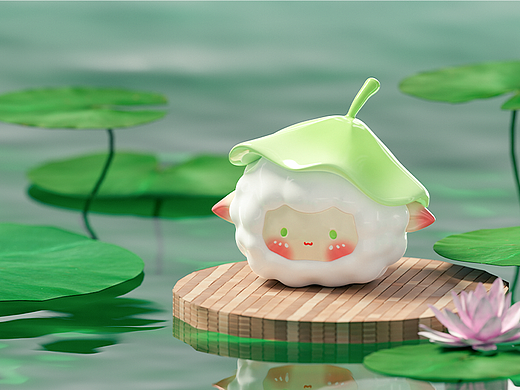 【咩顶万物】夏日荷叶清凉咩咩悄悄来袭！