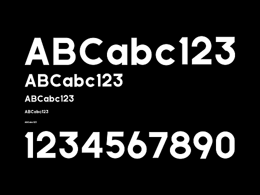 重黑无衬线英文字库130个字符字体库设计