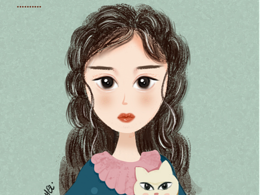 森系女孩插画（个人主页-ZNTk0NDk3NDQ=） - 商业插画 - 站酷设计师xiao青青原创素材 - 站酷ZCOOL