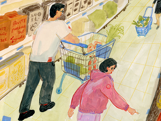 逛超市 | 手绘插图