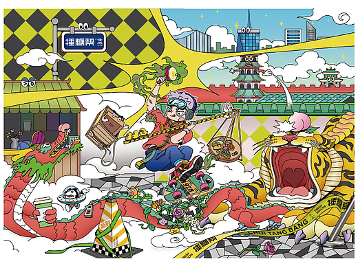 锤糖帮CTB—品牌插画