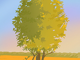 速涂打卡练习之树木