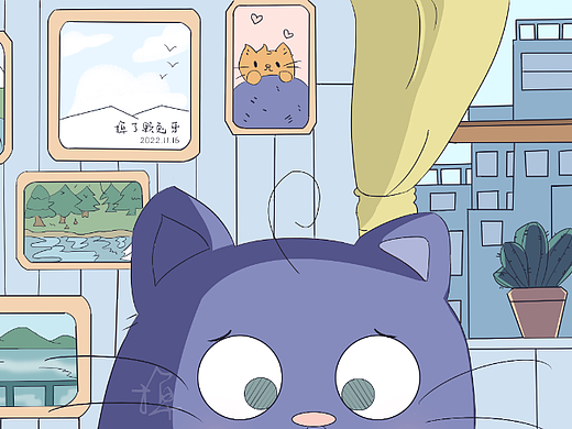 扁平小場景練習（個人主頁-ZNjI2NzQxNzY=） - 藝術插畫 - 站酷設計師咗耳釘原創(chuàng)素材 - 站酷ZCOOL