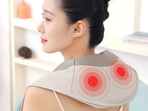 按摩披肩详情设计+拍摄一条龙