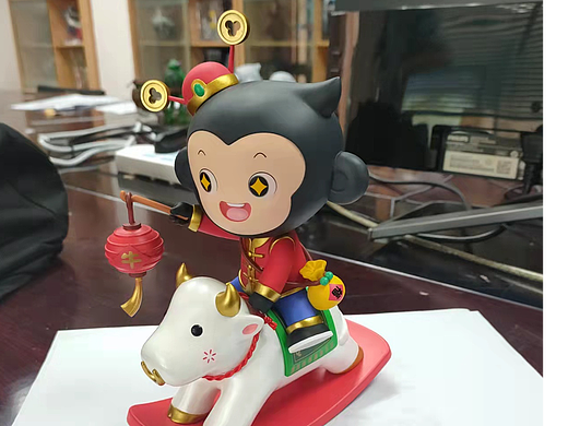 国潮系列小猿手办之围棋小猿,古琴小猿