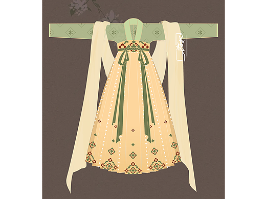 汉服设计 唐代齐胸襦裙
