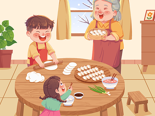 冬至插画