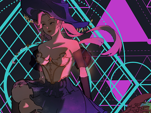 魔女（個人主頁-ZNjE1NDIxMjA=） - 創(chuàng)作習(xí)作 - 站酷設(shè)計師菲呂拉原創(chuàng)素材 - 站酷ZCOOL