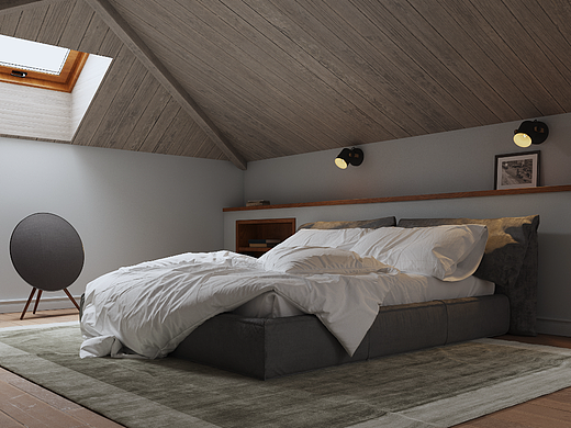 阁楼卧室效果图