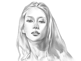 美女人像灰調(diào)練習(xí)