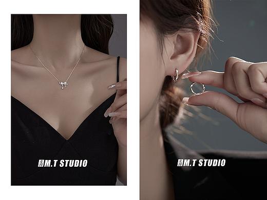 暗黑高级感耳钉饰品