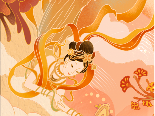 国风古风插画练习｜敦煌
