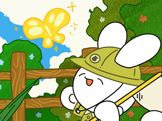 兔兔与四季系列儿童插画