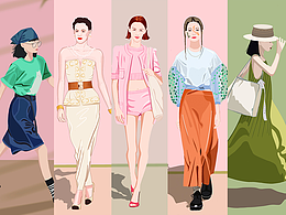 街拍系列時裝畫