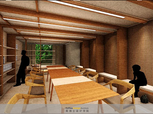 莱佛士设计学院的图书馆重新设计啦~学生做的！