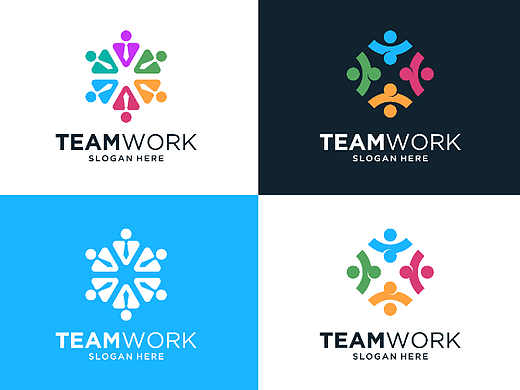国外社区团队合作logo合集