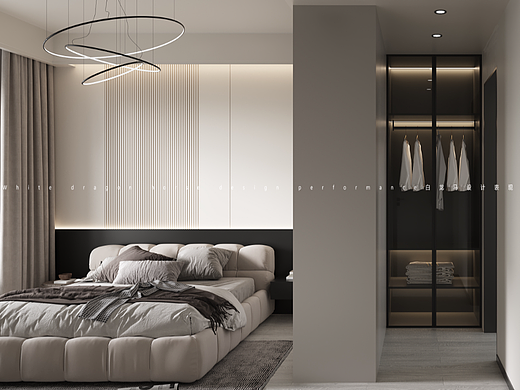 现代客餐厅-白龙马效果图