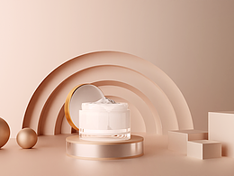 blender 化妆品渲染图