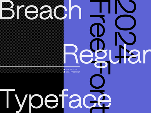 「 Breach 」免费商用英文字体